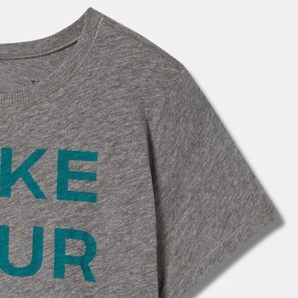 New Take Your Time Vintage Cotton Crew Neck Tee - Picture 2 of 9